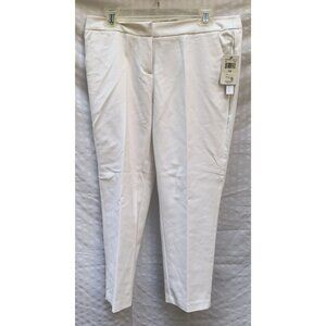 Amanda + Chelsea White Capri Pants Size 10 Contemporary Fit Slim Hip & Thigh